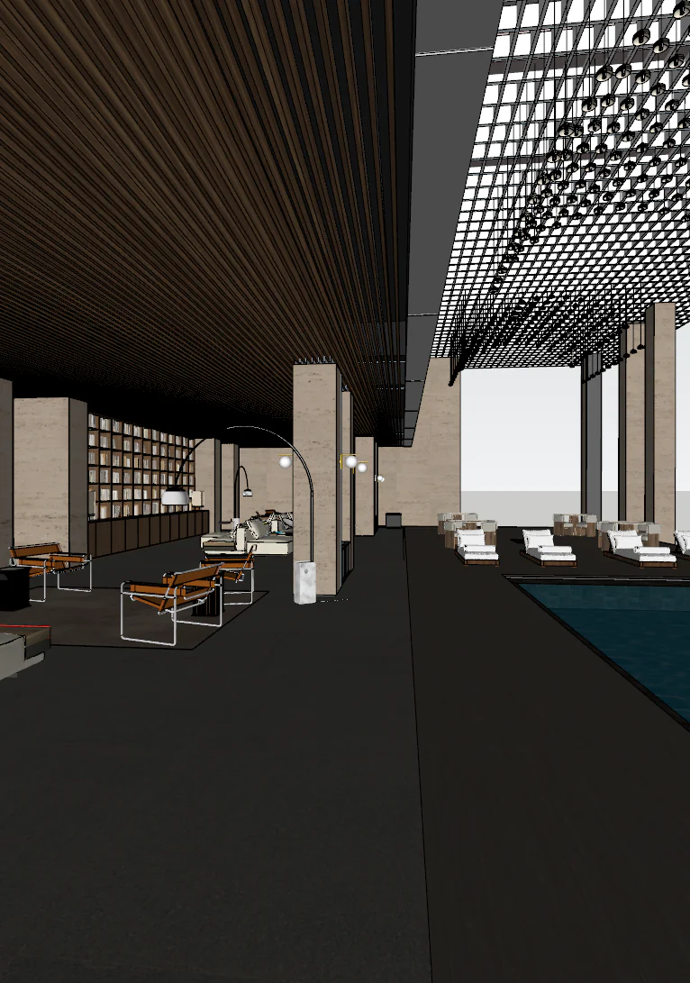 Amenidades modelo 3D